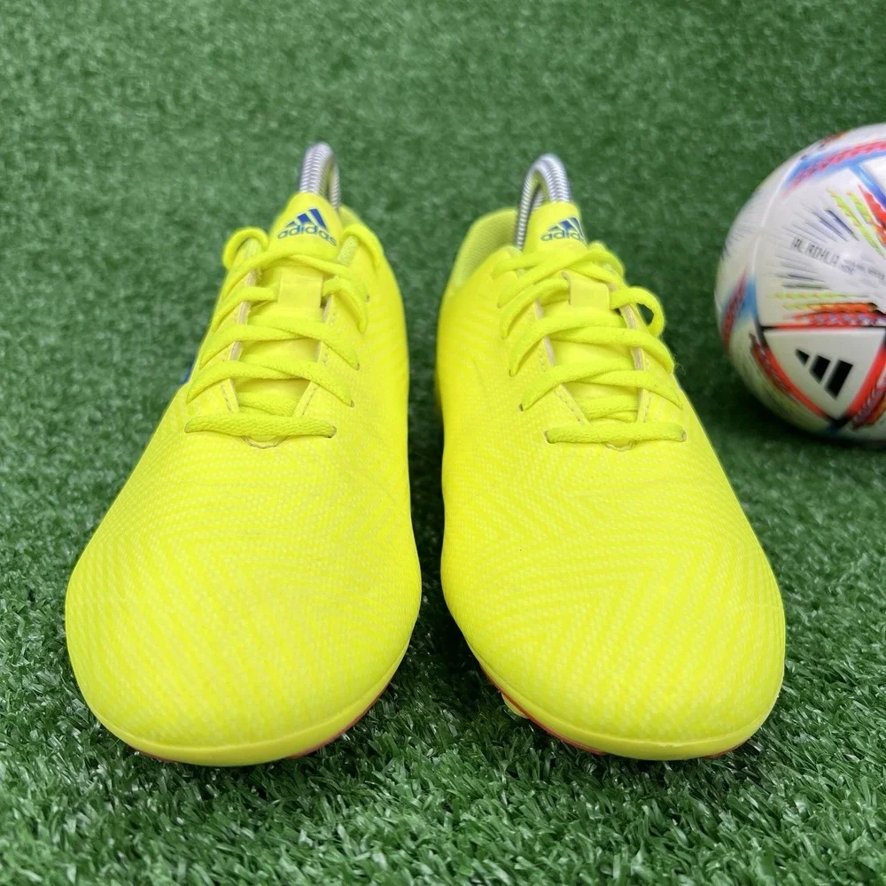 adidas Nemeziz 18.4 FxG Soccer Cleats  Mens 6 Solar Yellow / Blue Futbol‎ Boots